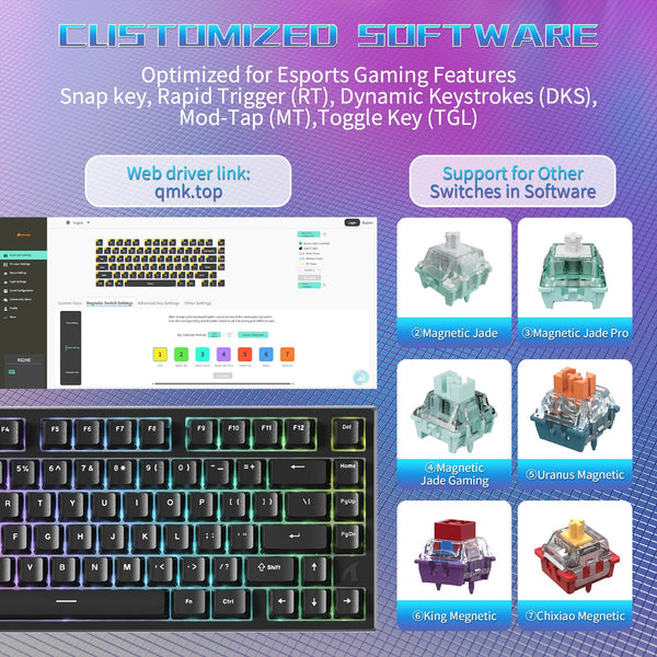 ATTACK SHARK R82 HE Magnetic Gaming Keyboard