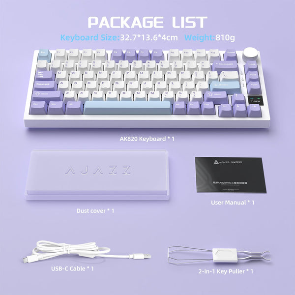 ATTACK SHARK x AJAZZ AK820 Pro Gasket Keyboard