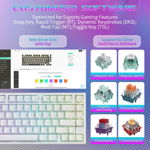 ATTACK SHARK R82 HE Magnetic Gaming Keyboard