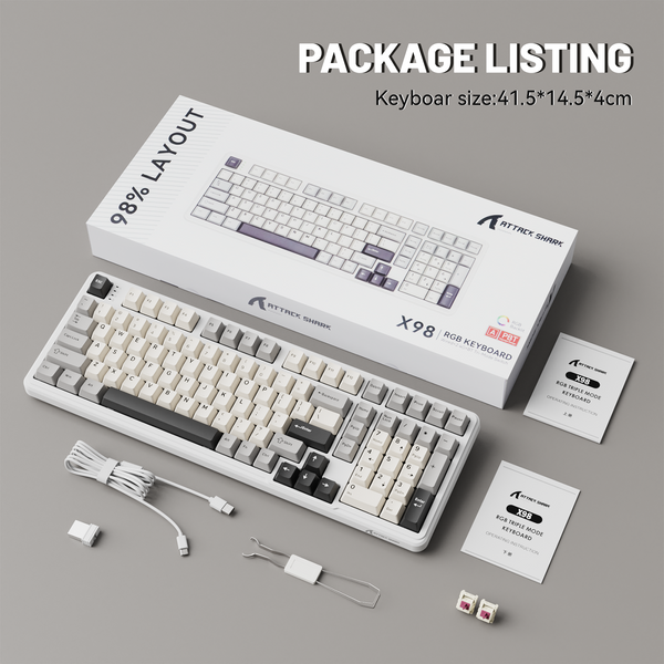 ATTACK SHARK X98 Wireless Mechanical Keyboard