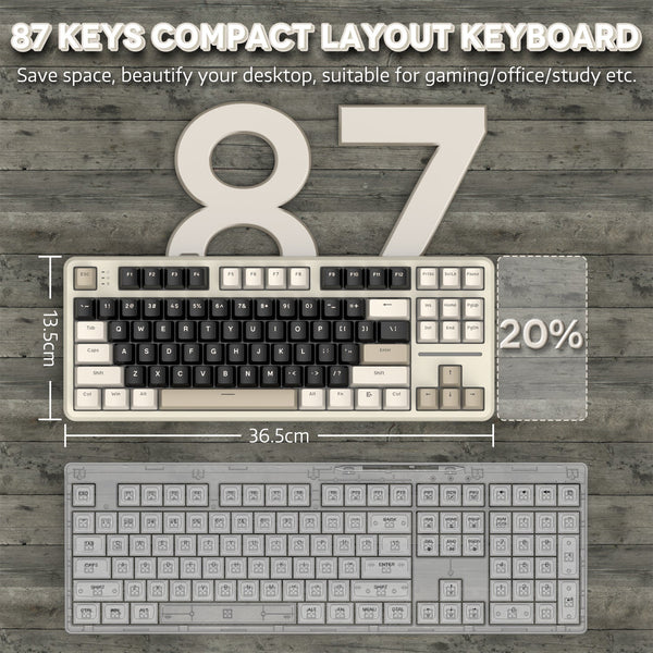 ATTACK SHARK X87 Tri-Mode Gasket Mechanical Keyboard