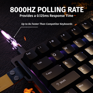 ATTACK SHARK X68 HE Rapid Trigger Keyboard Magnetic Switch - Bear Hugs