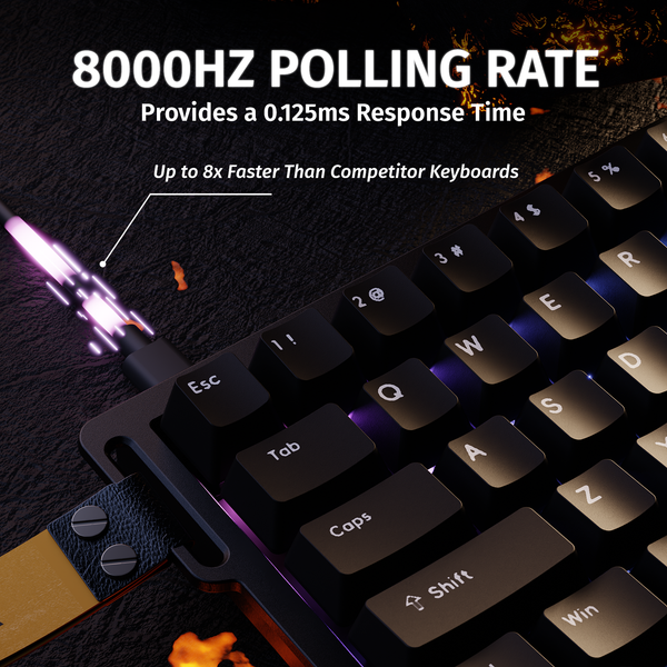 ATTACK SHARK X68 HE Rapid Trigger Keyboard Magnetic Switch - Bear Hugs