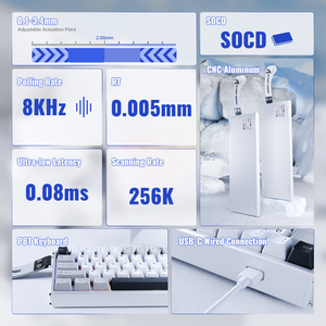 ATTACK SHARK X68 MAX HE Magnetic Aluminum Keyboard