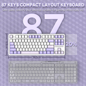 ATTACK SHARK X87 Tri-Mode Gasket Mechanical Keyboard