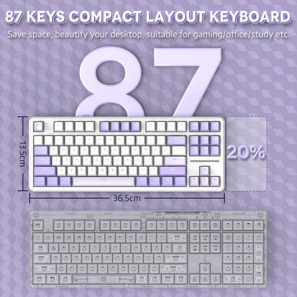 ATTACK SHARK X87 Tri-Mode Gasket Mechanical Keyboard