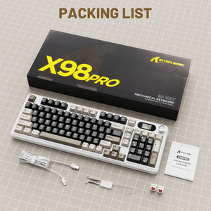 ATTACK SHARK X98PRO Wireless Gaming Keyboard - Bear Hugs