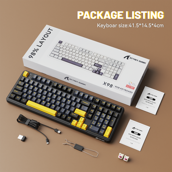 ATTACK SHARK X98 Wireless Mechanical Keyboard