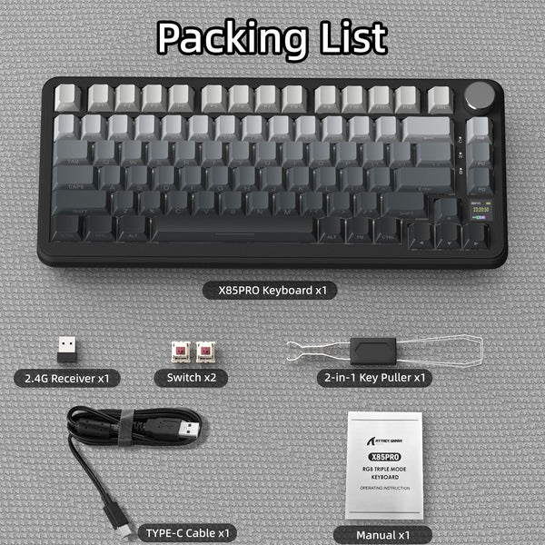 ATTACK SHARK X85 PRO QMK Mechanical Keyboard