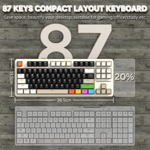 ATTACK SHARK X87 Tri-Mode Gasket Mechanical Keyboard