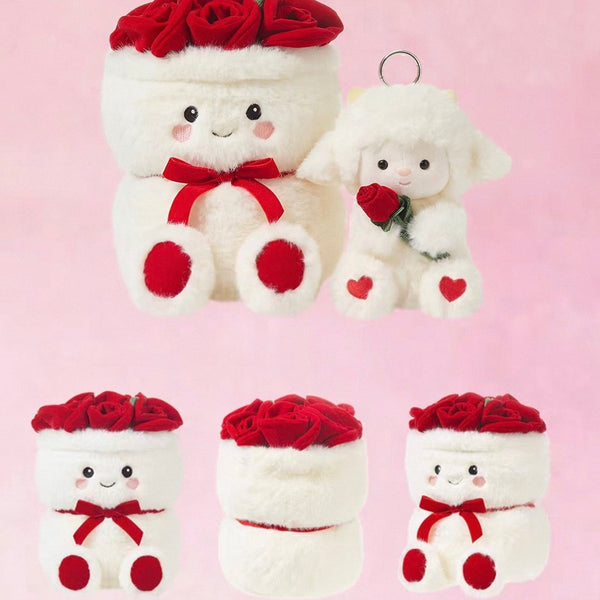 Romantic Sheep Plush Rose Bouquet🌹 - Bear Hugs