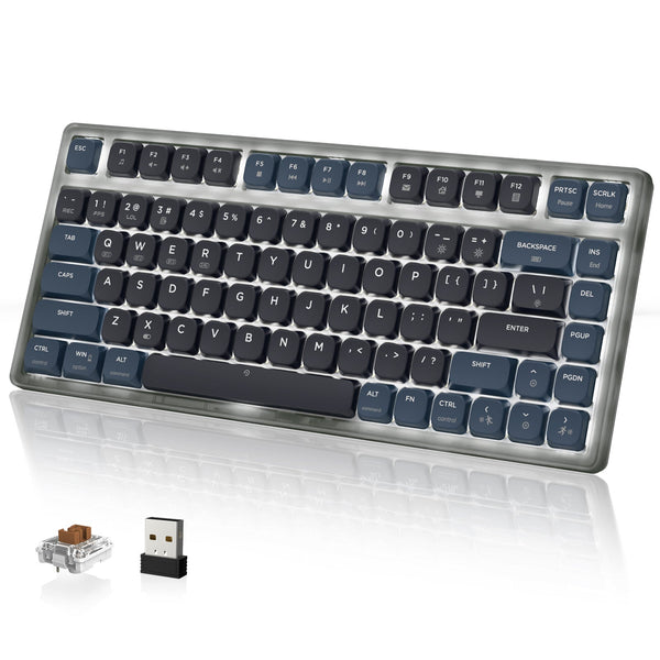 ATTACK SHARK x AJAZZ AK832 Mechanical Keyboard - Bear Hugs