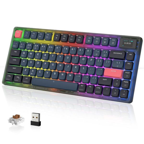 ATTACK SHARK x AJAZZ AK832 Mechanical Keyboard - Bear Hugs