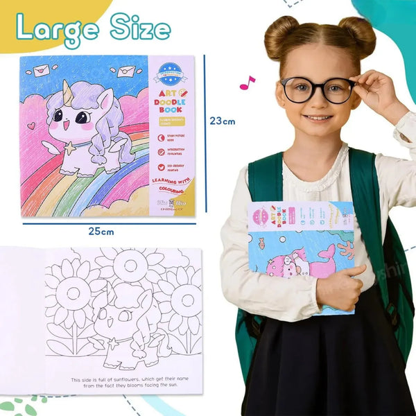 WonderRealm Dual Sided Doodle Book