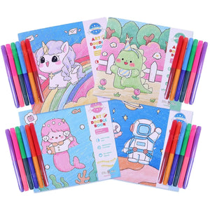 WonderRealm Dual Sided Doodle Book