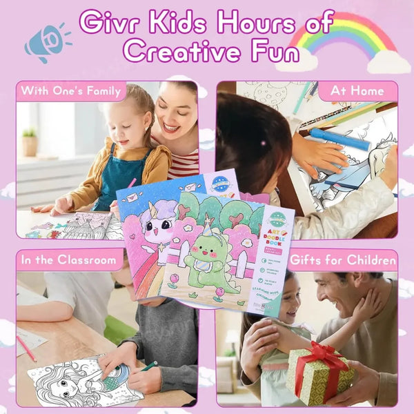 WonderRealm Dual Sided Doodle Book