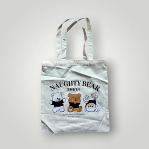 Typography Canvas Minimalist Tote
