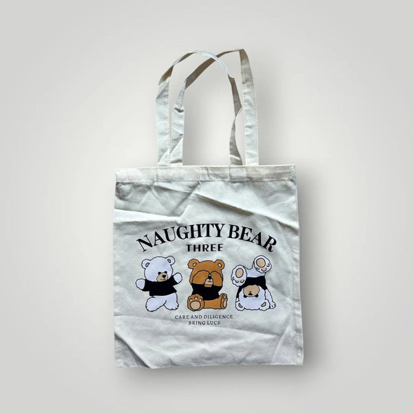 Typography Canvas Minimalist Tote