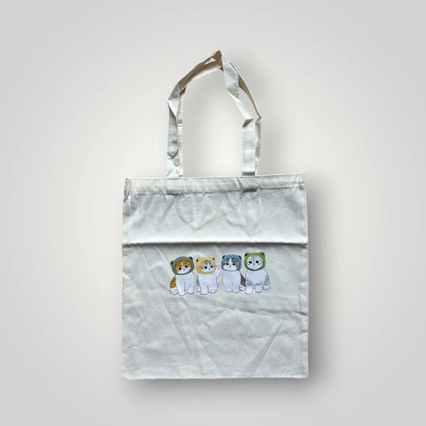 Typography Canvas Minimalist Tote