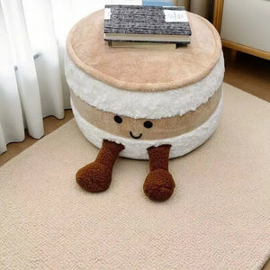 JC Bread Shaped Pouf Footstool