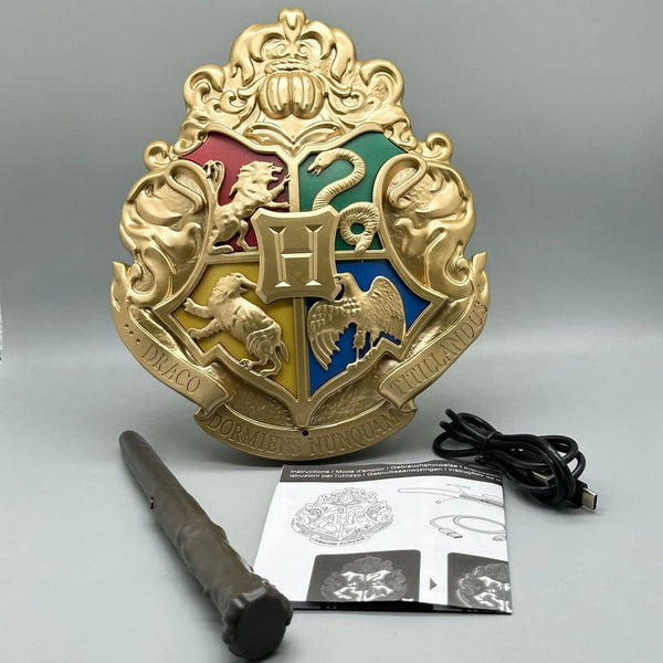 HP Hogwarts Wand Control Crest Lamp