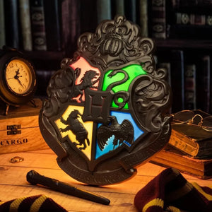 HP Hogwarts Wand Control Crest Lamp