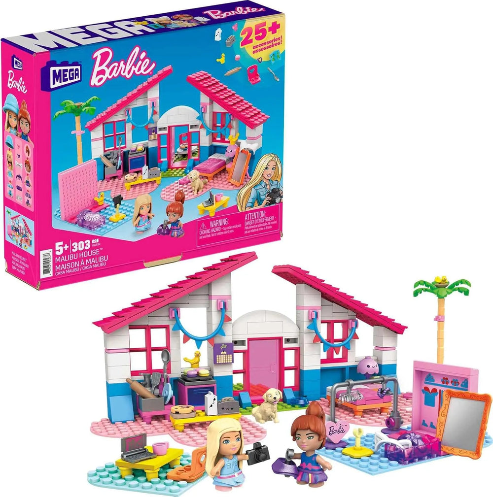 Barbie Malibu House Building Set (303 Pcs)
