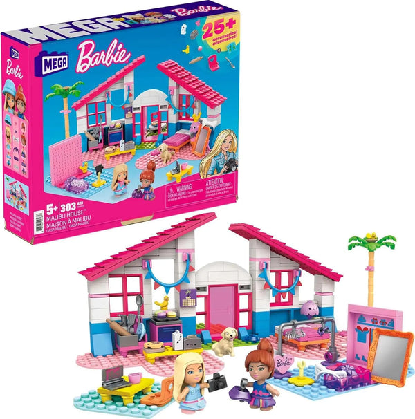 Barbie Malibu House Building Set (303 Pcs)