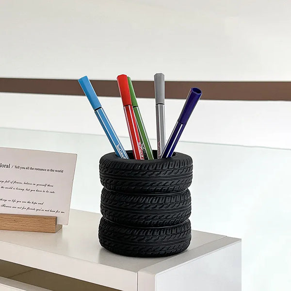 Tire Gearhead Workspace Desktop Organizer