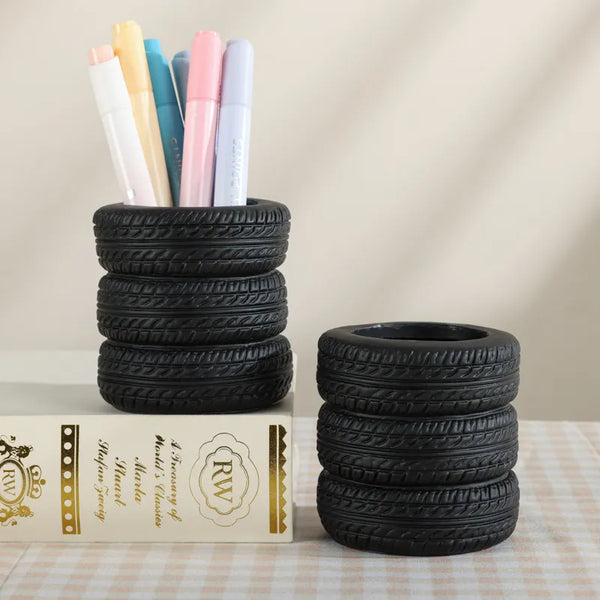 Tire Gearhead Workspace Desktop Organizer