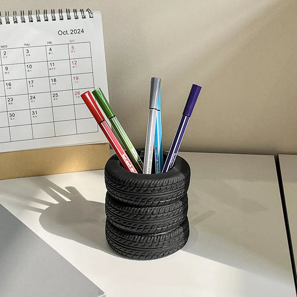 Tire Gearhead Workspace Desktop Organizer