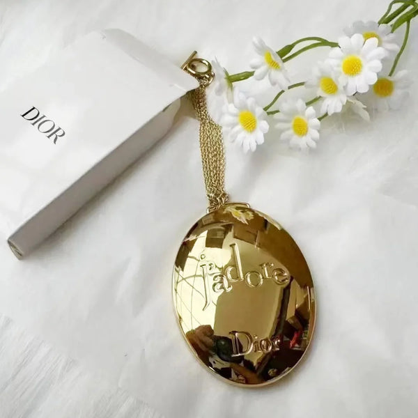 D Luxe Gilded Vanity Pocket Mirror