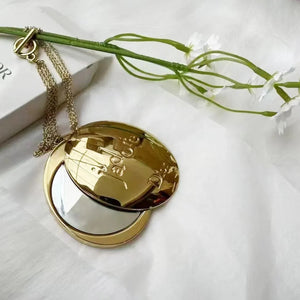 D Luxe Gilded Vanity Pocket Mirror