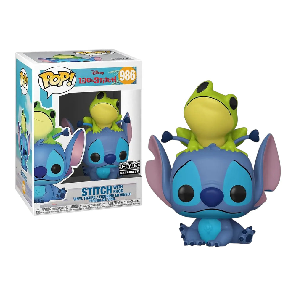 Funko Pop! 986 Stitch with Frog Figurine