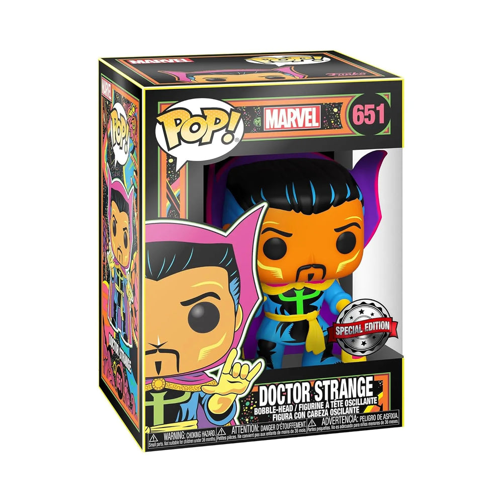 Funko Pop Marvel Dr. Strange Black Light 651 Figure