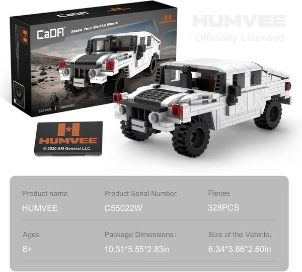CaDA Humvee C-Series Building Blocks (328 Pcs)