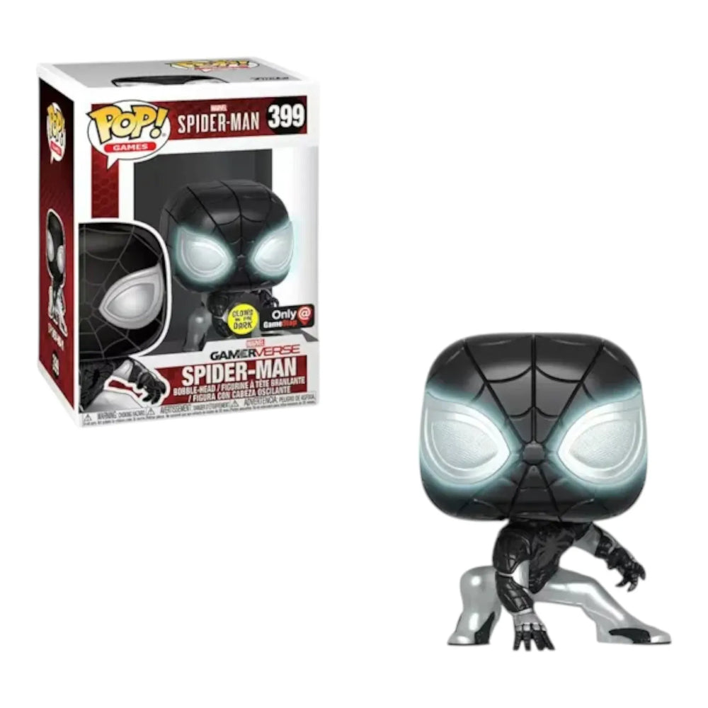 Funko Pop Marvel Spiderman Negative Suit 399 Figure