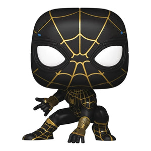Funko Pop Spiderman Black Gold Suit 911 Figure