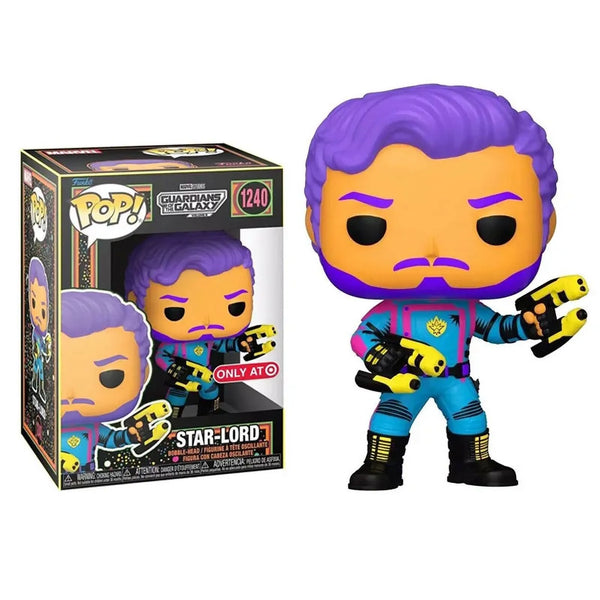 Funko Pop Marvel GOTG-3 Blacklight Star Lord 1240 Figure