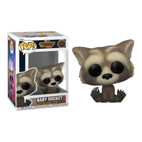 Funko Pop Marvel GOTG-3 Baby Rocket 1208 Figure