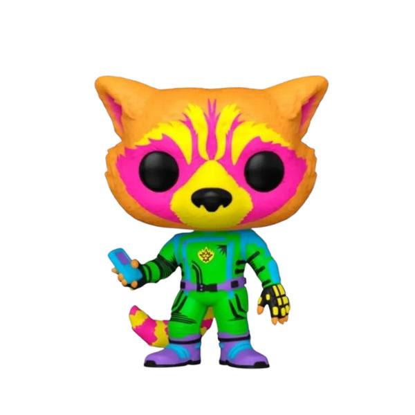Funko Pop Marvel GOTG-3 Rocket Blacklight 1241 Figure