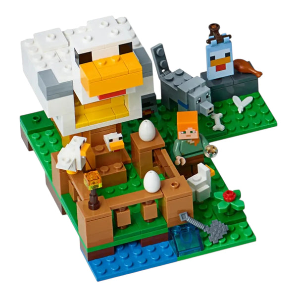 Bricks My World Chicken Coop Building Blocks (198 Pcs)
