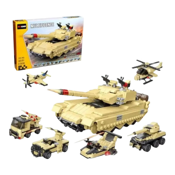 Decool Multificence Tank Building Blocks (724 Pcs)