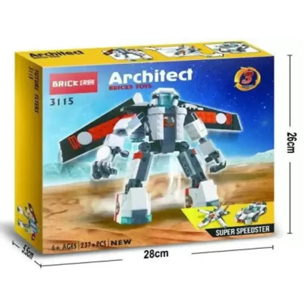 Brick Future Flyers 3-in-1 Building Blocks (237 Pcs)