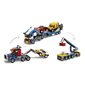 Brick Vehicle Transporter 3-in-1 Building Blocks (264 Pcs)