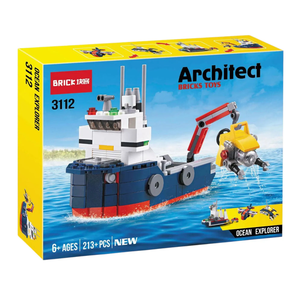 Brick Ocean Explorer Building Blocks (213 Pcs)