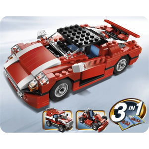 Brick Super Speedster 3-in-1 Building Blocks (278 Pcs)