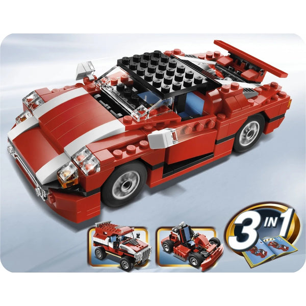Brick Super Speedster 3-in-1 Building Blocks (278 Pcs)