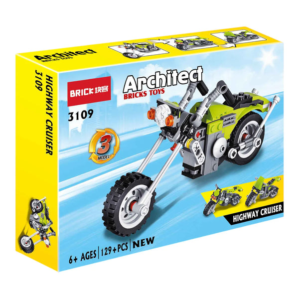Brick Highway Cruiser 3-in-1 Building Blocks (129 Pcs)