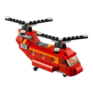 Brick Red Rotors 3-in-1 Building Blocks (145 Pcs)